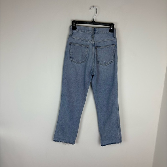 Agolde Pinch Waist High Waist Straight Jeans Light Wash Size 24 - Picture 4 of 6